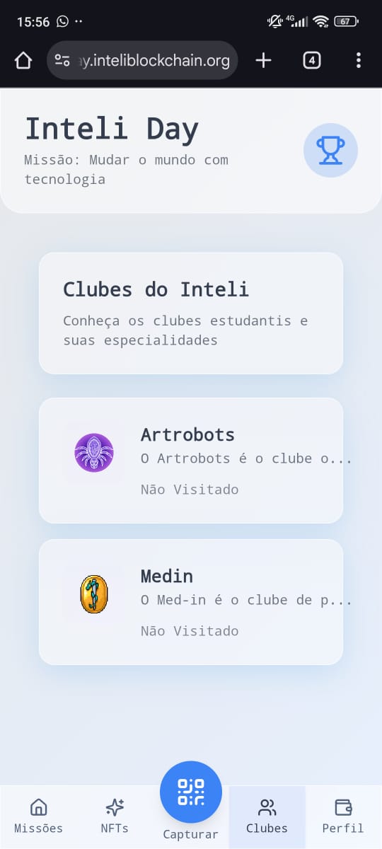 Página inicial do projeto
